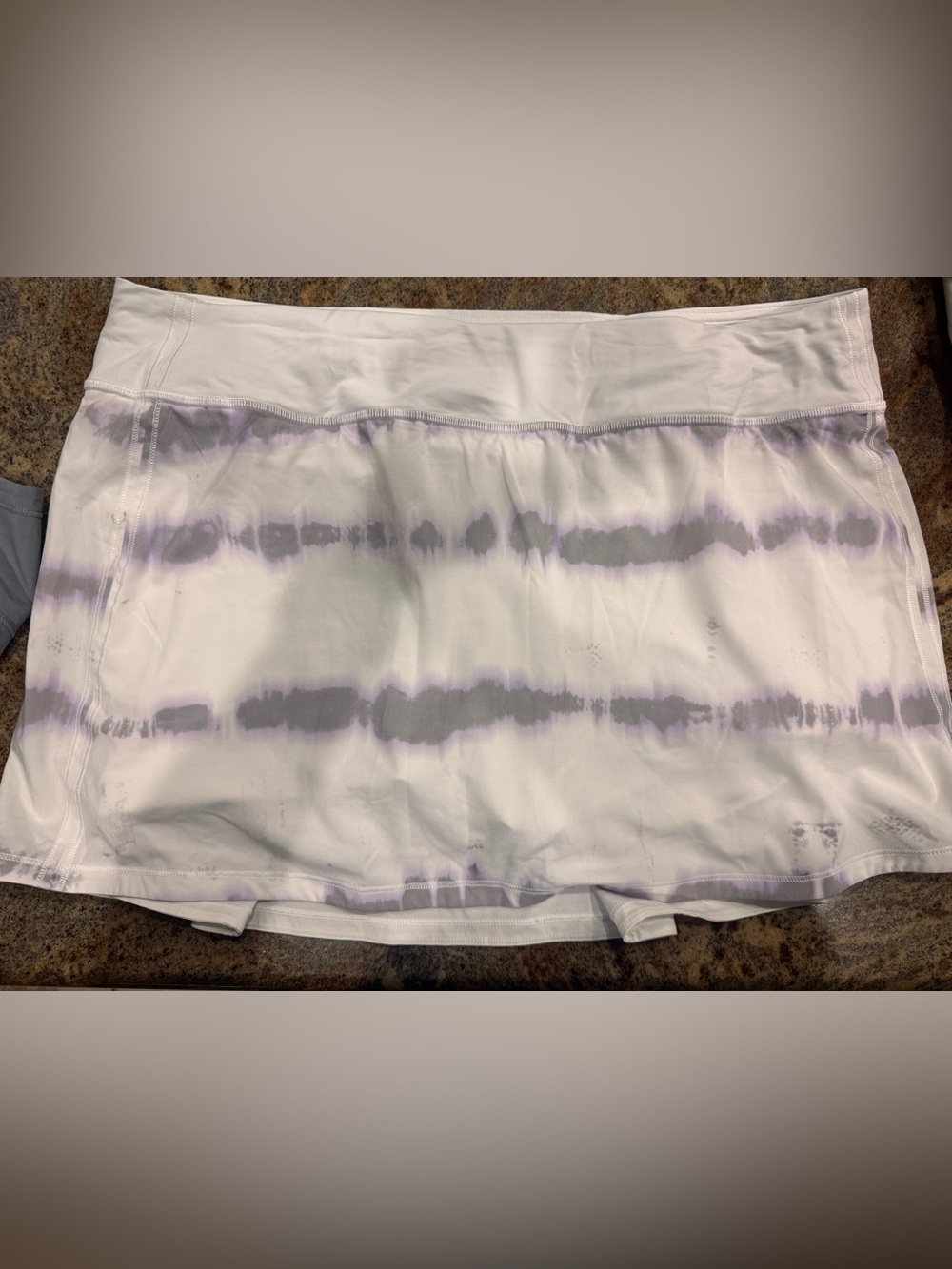 lululemon athletica White, Purple and Grey tennis skort 14 long